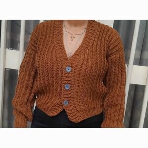 Chunky Knit Brown Sweater